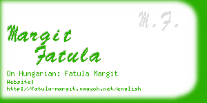 margit fatula business card